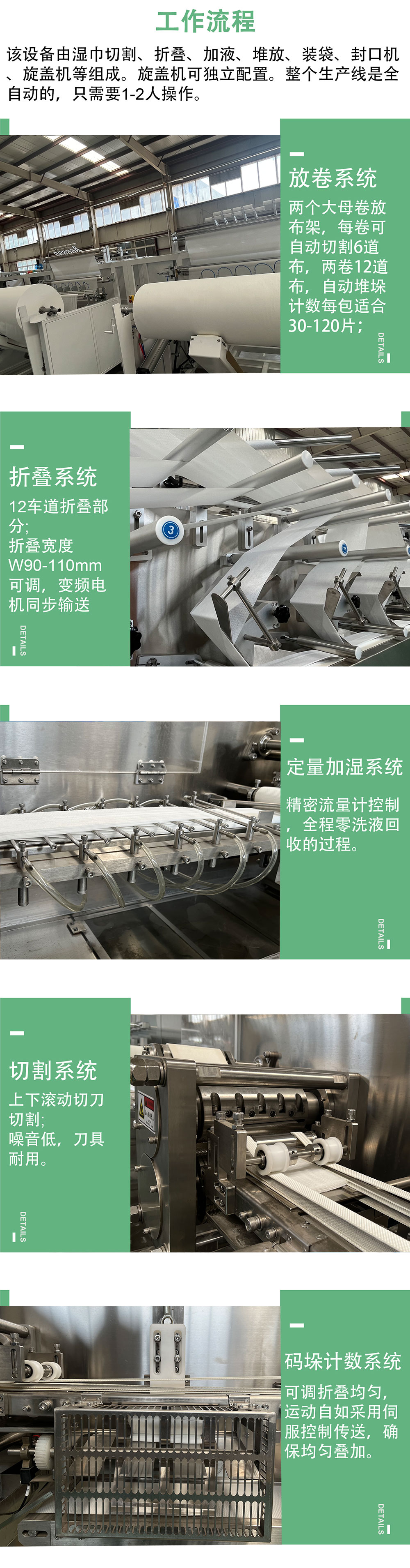 12道濕巾生產線工藝 12道濕巾生產線工藝