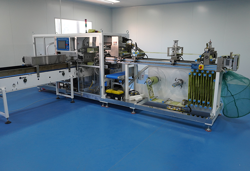 洗臉巾底部抽包裝機 洗臉巾底部抽包裝機