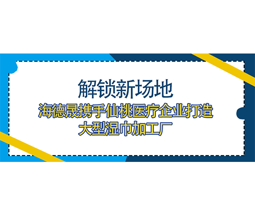 解鎖新場地，海德晟攜手仙桃醫療企業打造大型濕巾加工廠